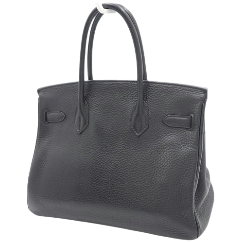 Birkin 30 in Taurillon Clemence leather with palladium hardware and L stamp