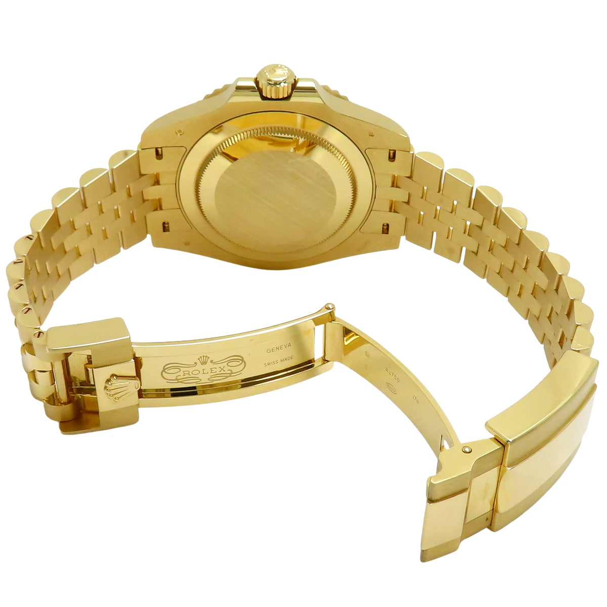 126718GRNR GMT-Master II K18 Yellow Gold YG, random serial number, automatic winding, black dial.