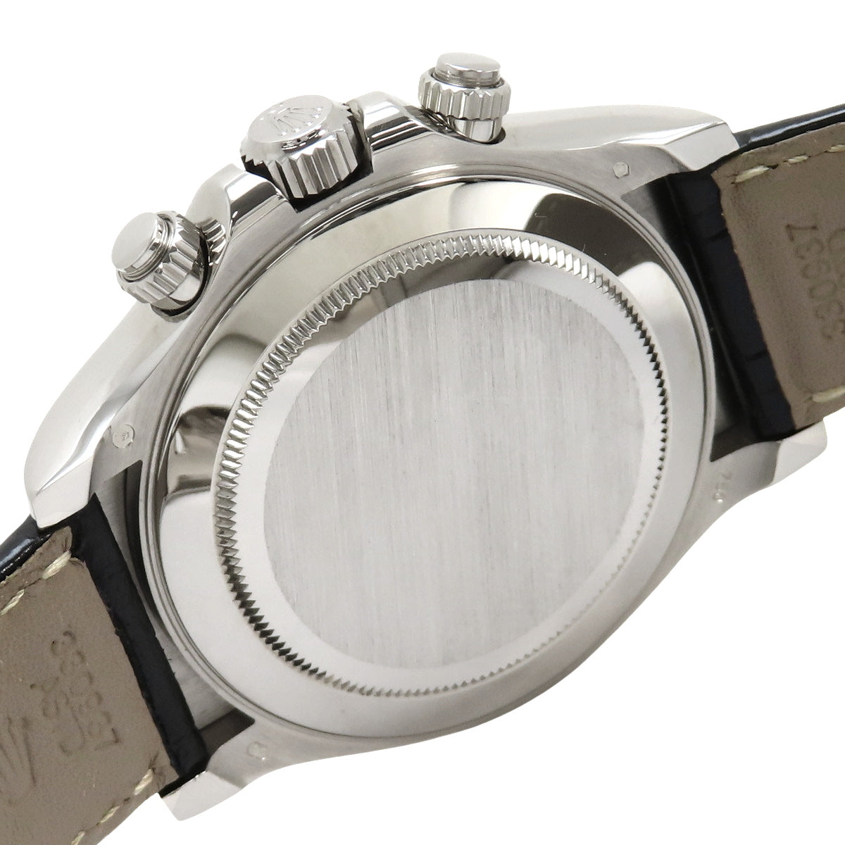116519 Daytona, White Gold/Leather, Random Serial Number, Automatic, Black Dial