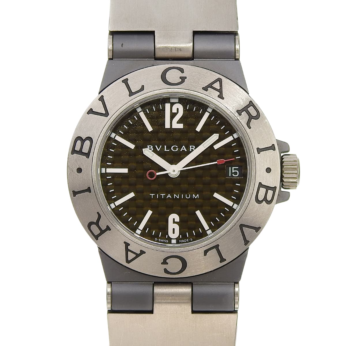 TI32TA ディアゴノ TI/ラバー クオーツ ブラック