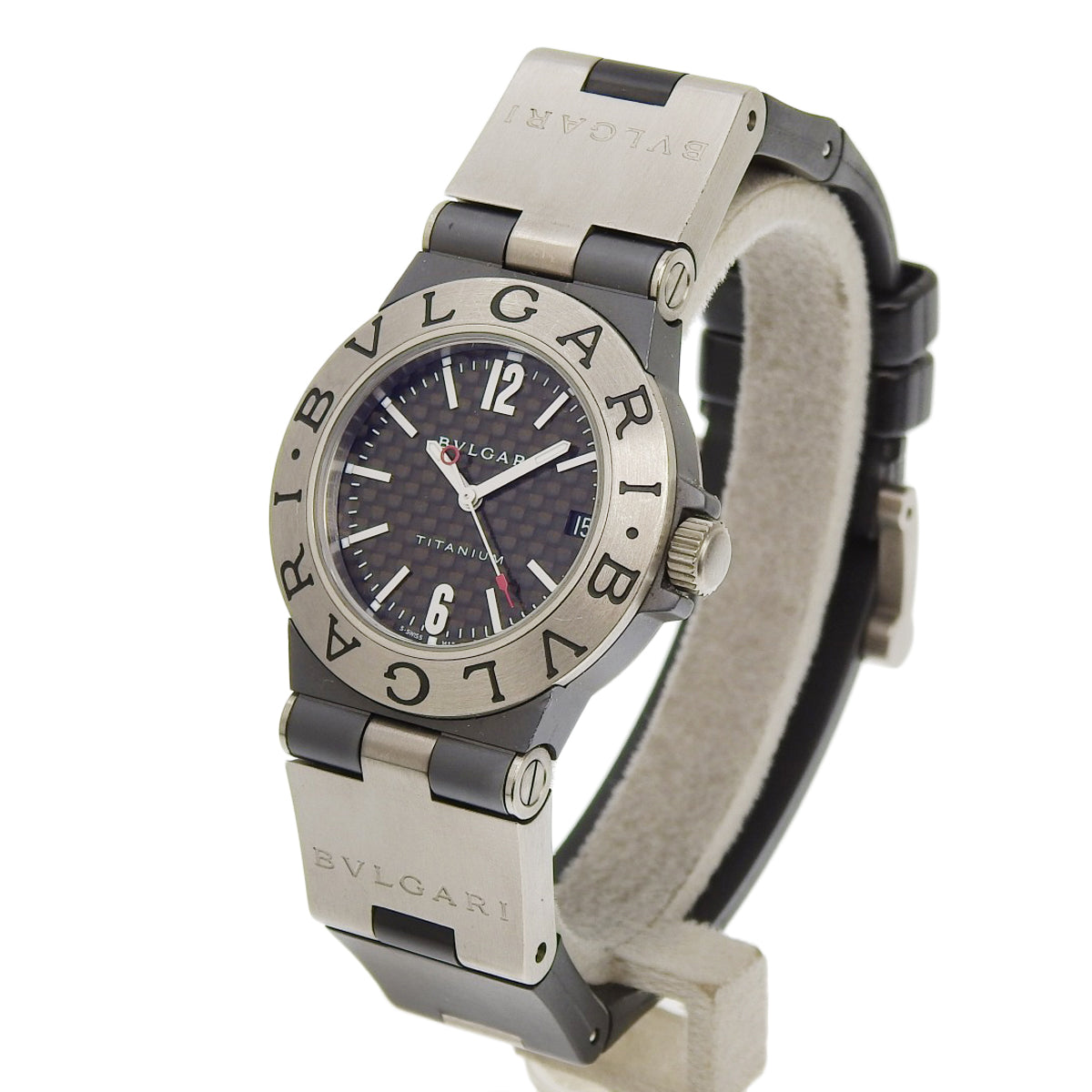 TI32TA ディアゴノ TI/ラバー クオーツ ブラック