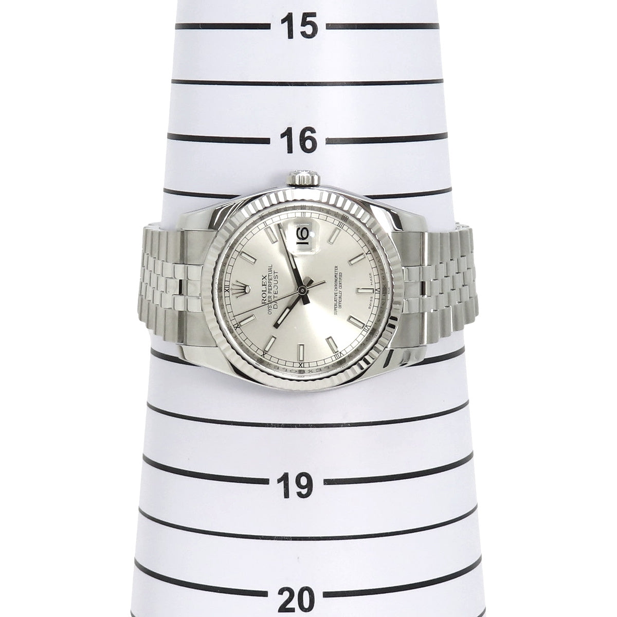 【保証書付】 116234 デイトジャスト WG/SS ランダム番 自動巻き シルバー