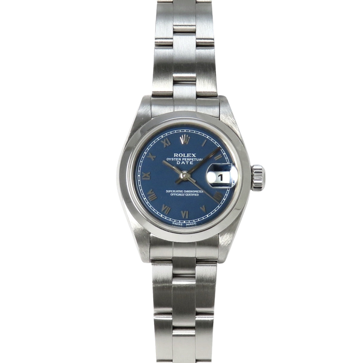 79160 Oyster Perpetual Date SS A-series Automatic winding Navy blue