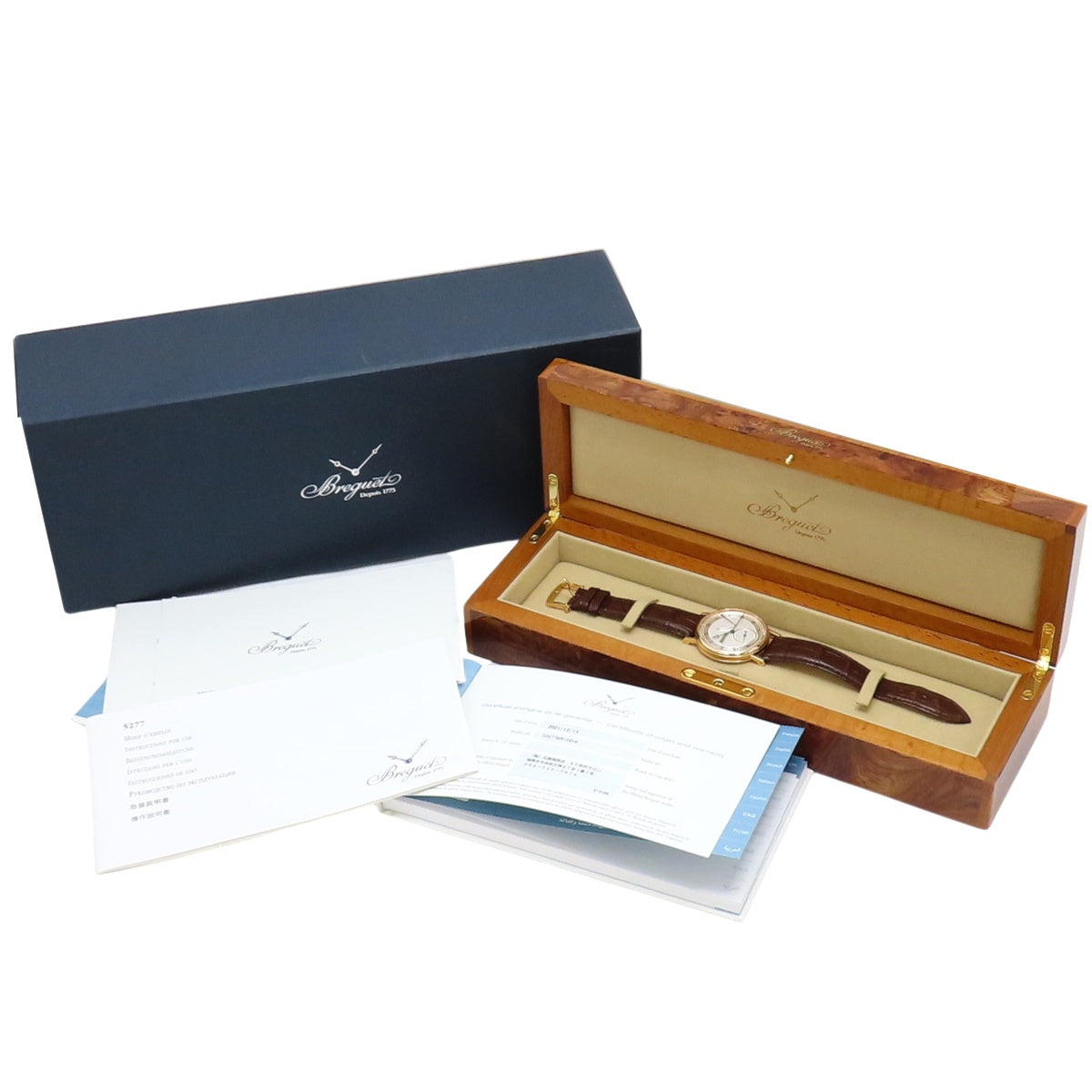 Classic Power Reserve 5277BR/12/9V6 PG/Leather Hand-Wound, Purchased in December 2021, Silver Brown