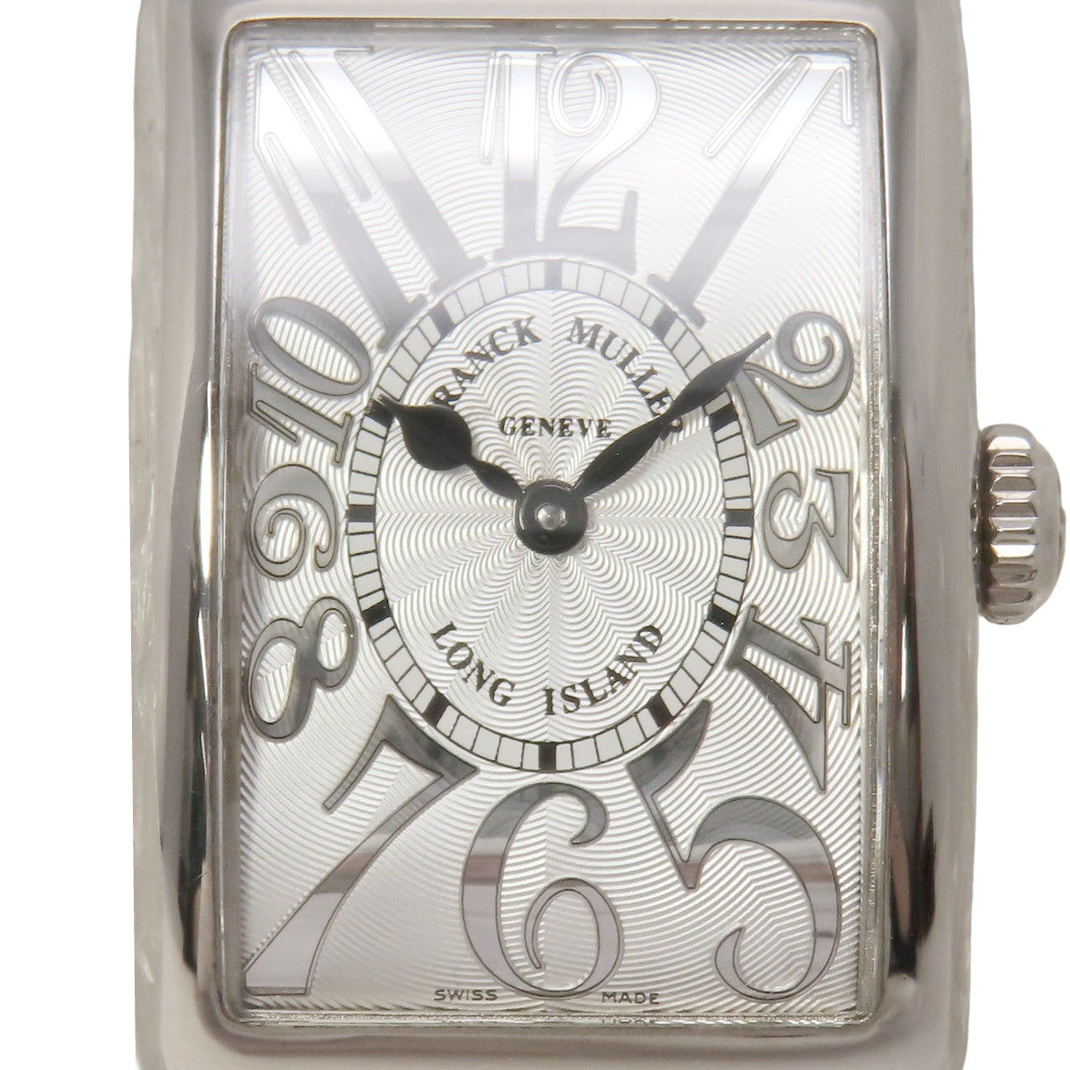 ロングアイランド 902QZ WG/革 シルバー クオーツ レディース