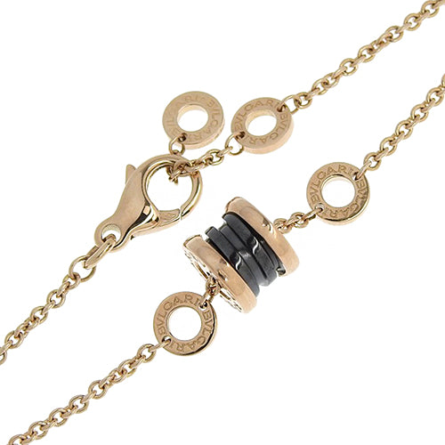 B.zero1 手链,小号,K18 玫瑰金,PG,陶瓷