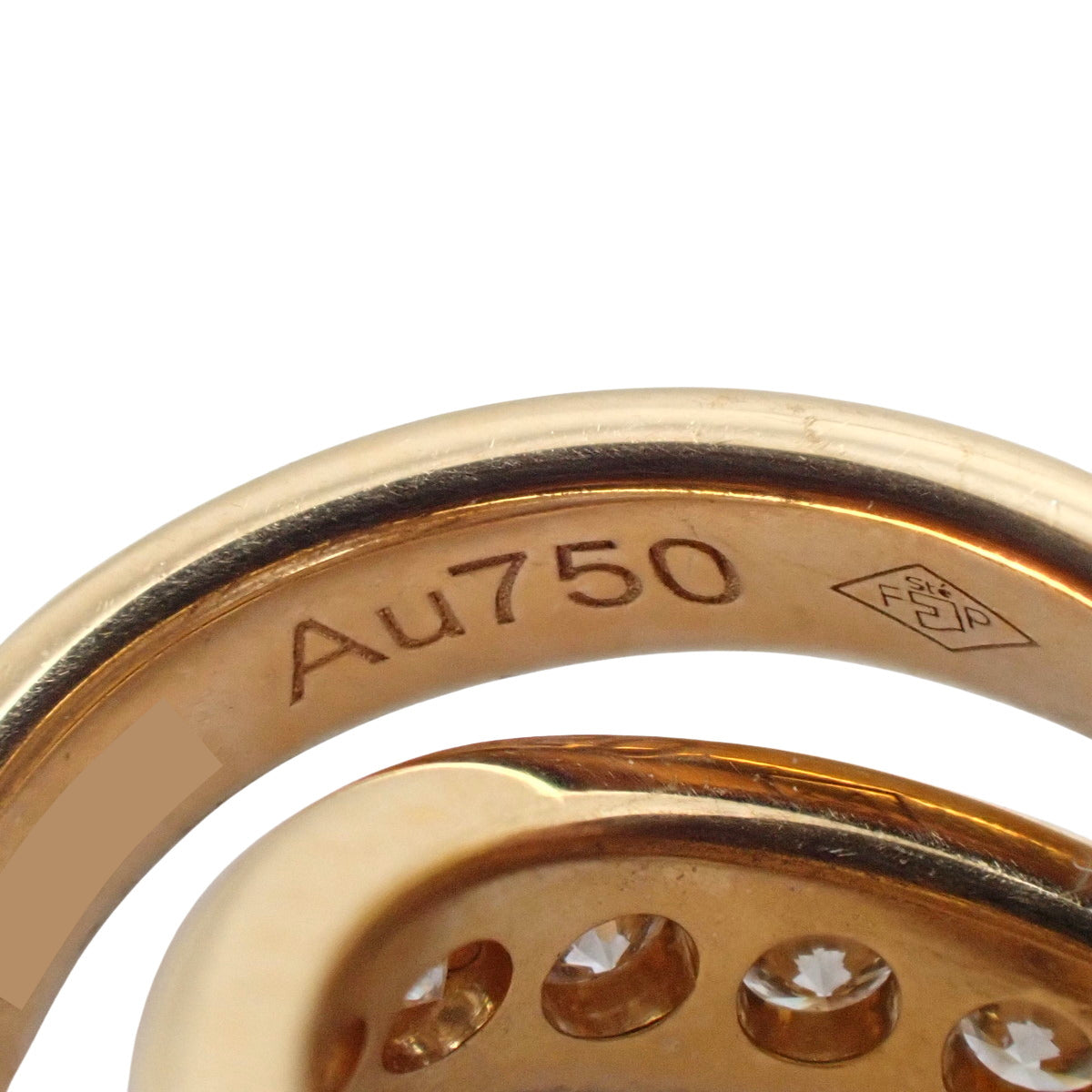 LOVE 项链 半密镶钻石 18K 玫瑰金 PG