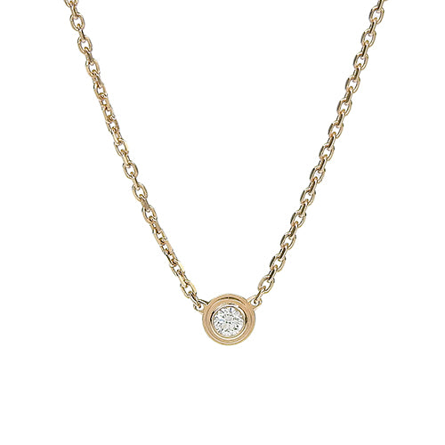 D'Amour Necklace XS Diamond Pink Gold K18PG Jewelry Accessory 1PD