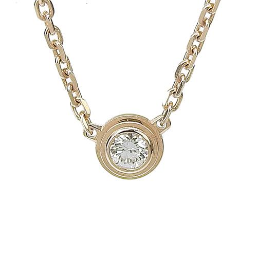 D'Amour Necklace XS Diamond Pink Gold K18PG Jewelry Accessory 1PD