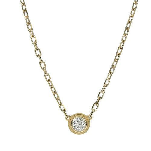 D'Amour Necklace SM Diamond Yellow Gold K18YG Jewelry Accessory 1PD