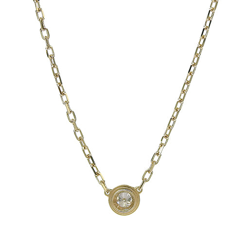 D'Amour Necklace SM Diamond Yellow Gold K18YG Jewelry Accessory 1PD
