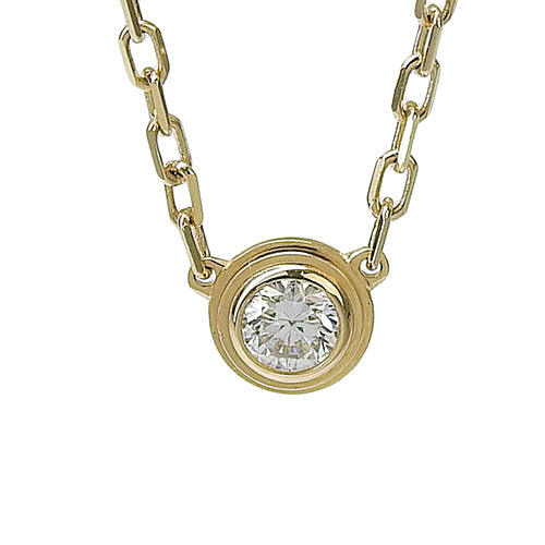 D'Amour Necklace SM Diamond Yellow Gold K18YG Jewelry Accessory 1PD