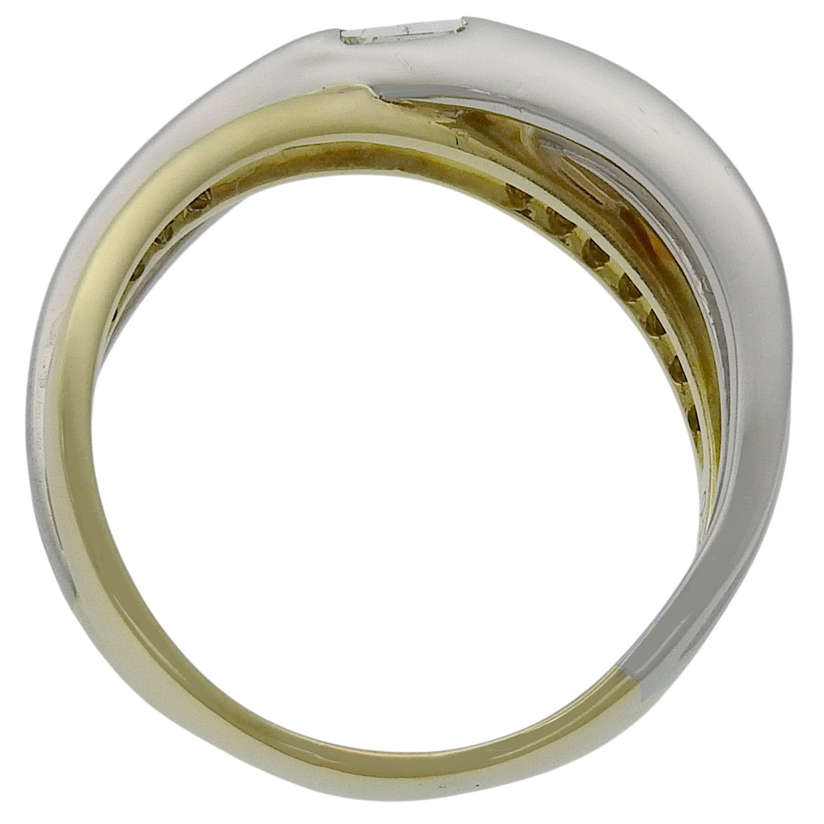 Diamond Ring D0.32,0.14 K18 Yellow Gold YG Pt900 Platinum