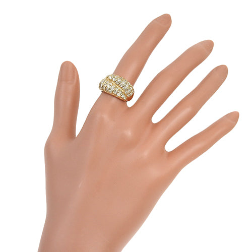 パヴェ ダイヤモンド リング D1.57 K18 YG