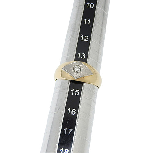 Diamond Ring D0.09 YG Pt