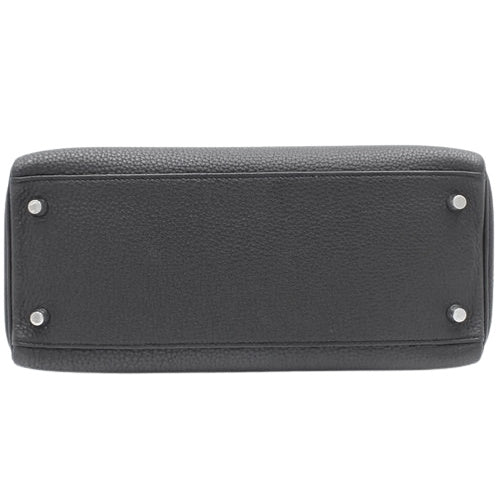 Kelly 28(内缝线)两用单肩包,Togo 皮革,钯金金属配件,X 印章