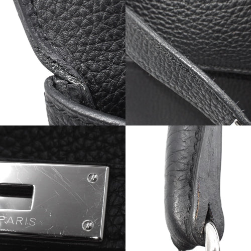 Kelly 28 (inner stitching) 2-way shoulder bag, Togo leather, palladium hardware, X stamp