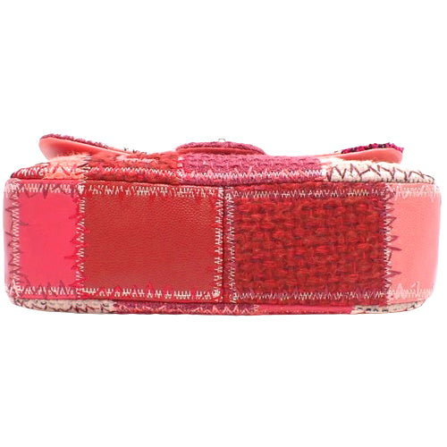 Coco Mark 链条单肩包 拼布单翻盖粗花呢皮革 A65468