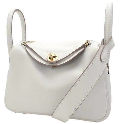 【未使用】リンディミニ ヴェルソ 2WAY ハンドバッグ ミニ20 スイフト グリペール/グリメイヤー W刻印