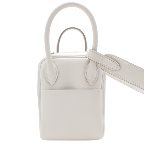 【未使用】リンディミニ ヴェルソ 2WAY ハンドバッグ ミニ20 スイフト グリペール/グリメイヤー W刻印