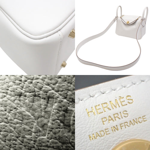 【未使用】リンディミニ ヴェルソ 2WAY ハンドバッグ ミニ20 スイフト グリペール/グリメイヤー W刻印