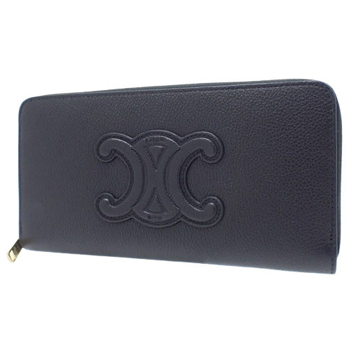 Cuir Triomphe Large Zip-Around Long Wallet in Grained Calfskin 10K543FOW.38NO