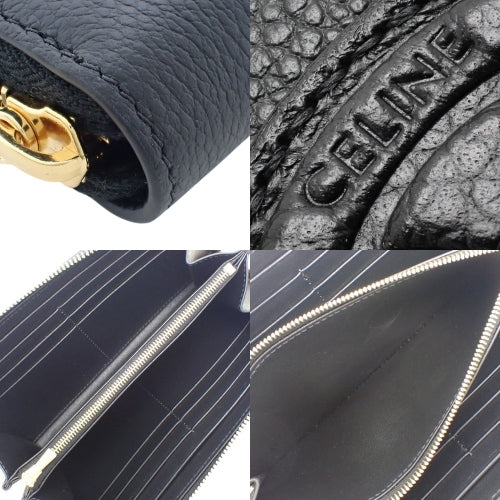 Cuir Triomphe Large Zip-Around Long Wallet in Grained Calfskin 10K543FOW.38NO