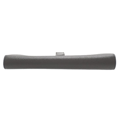 Large bifold strap wallet in grained calfskin
