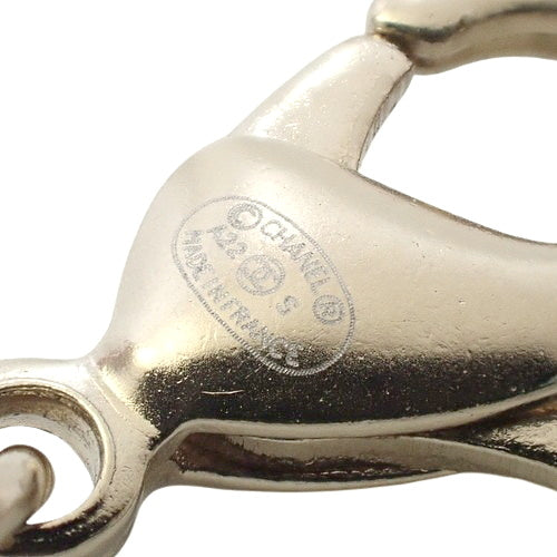 Coco Mark 金属水钻长项链(GP),带仿珍珠、水钻、挂锁和手镯图案