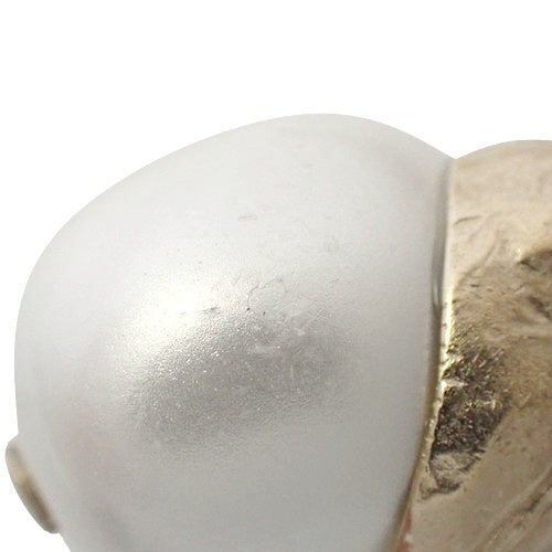 Coco Mark 金属水钻长项链(GP),带仿珍珠、水钻、挂锁和手镯图案