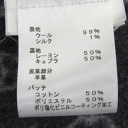 モノグラム ケープポンチョ アパレル ファッション コート 34 ウール シルク ラムスキン