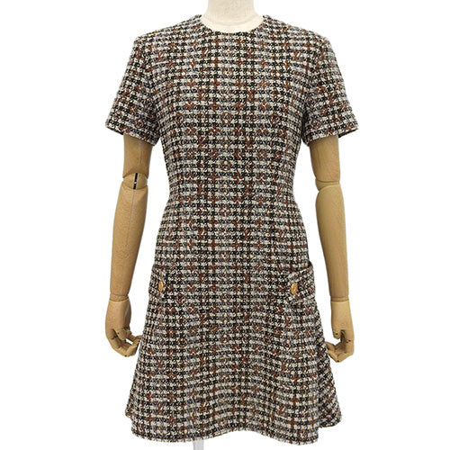 粗花呢连衣裙,尺码 34 RW222W 字母