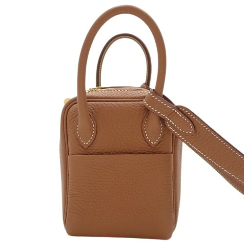 Lindy Mini Taurillon Clemence 金色双邮票