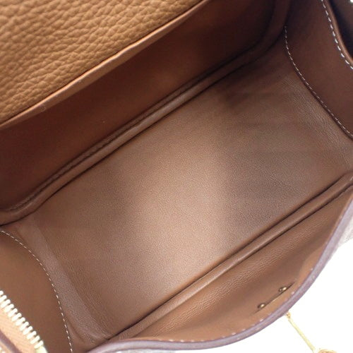 Lindy Mini Taurillon Clemence 金色双邮票