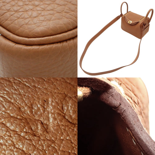 Lindy Mini Taurillon Clemence Gold Double Stamp