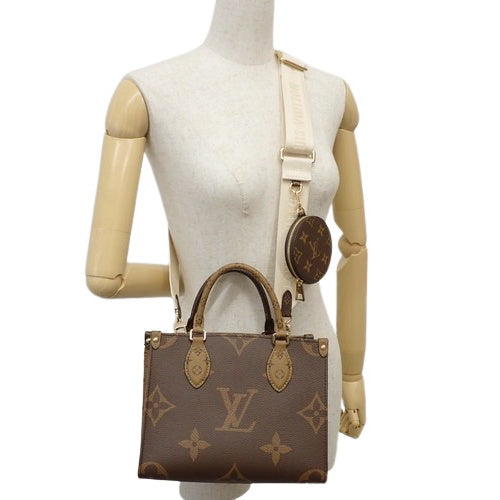 Monogram Giant Reverse On-the-Go 小号 Monogram Giant 帆布 Monogram 反向帆布 M46373