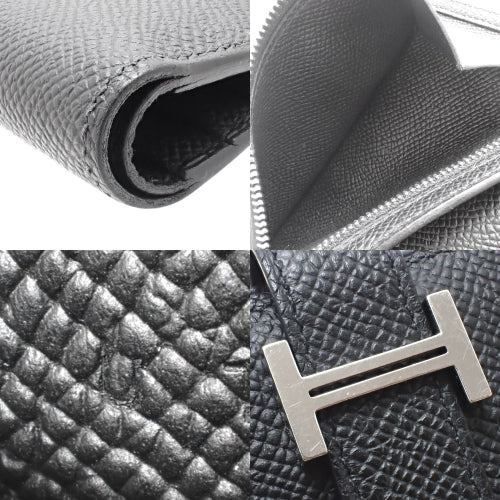 Bearn Compact, Epsom leather, palladium hardware, silver hardware, U stamp, bifold, two-fold