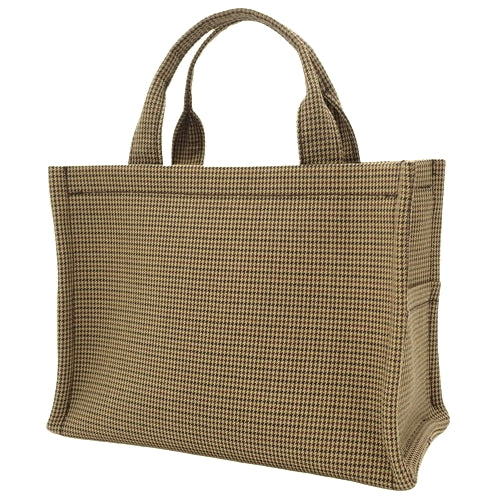 Small Cabas Thais 2-Way Shoulder Bag, Houndstooth Calfskin Textile, Multicolor, 199162FHZ.14ML