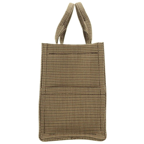 Small Cabas Thais 2-Way Shoulder Bag, Houndstooth Calfskin Textile, Multicolor, 199162FHZ.14ML