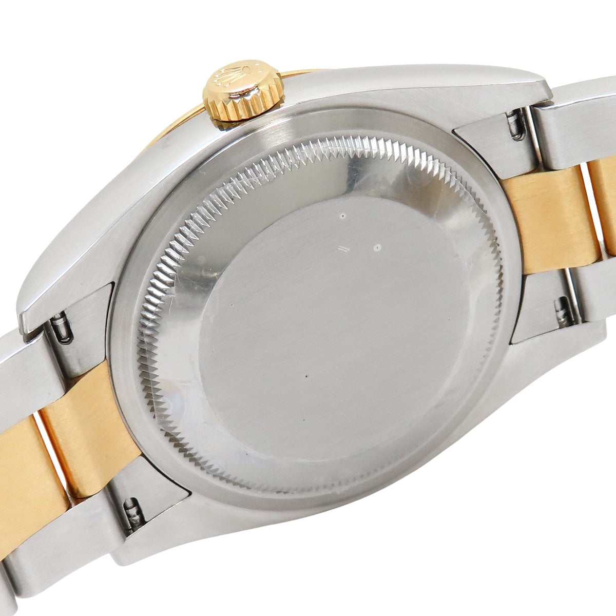 126203 Datejust 36 YG/SS, random serial number, automatic winding, silver dial with VI and IX diamond hour markers.