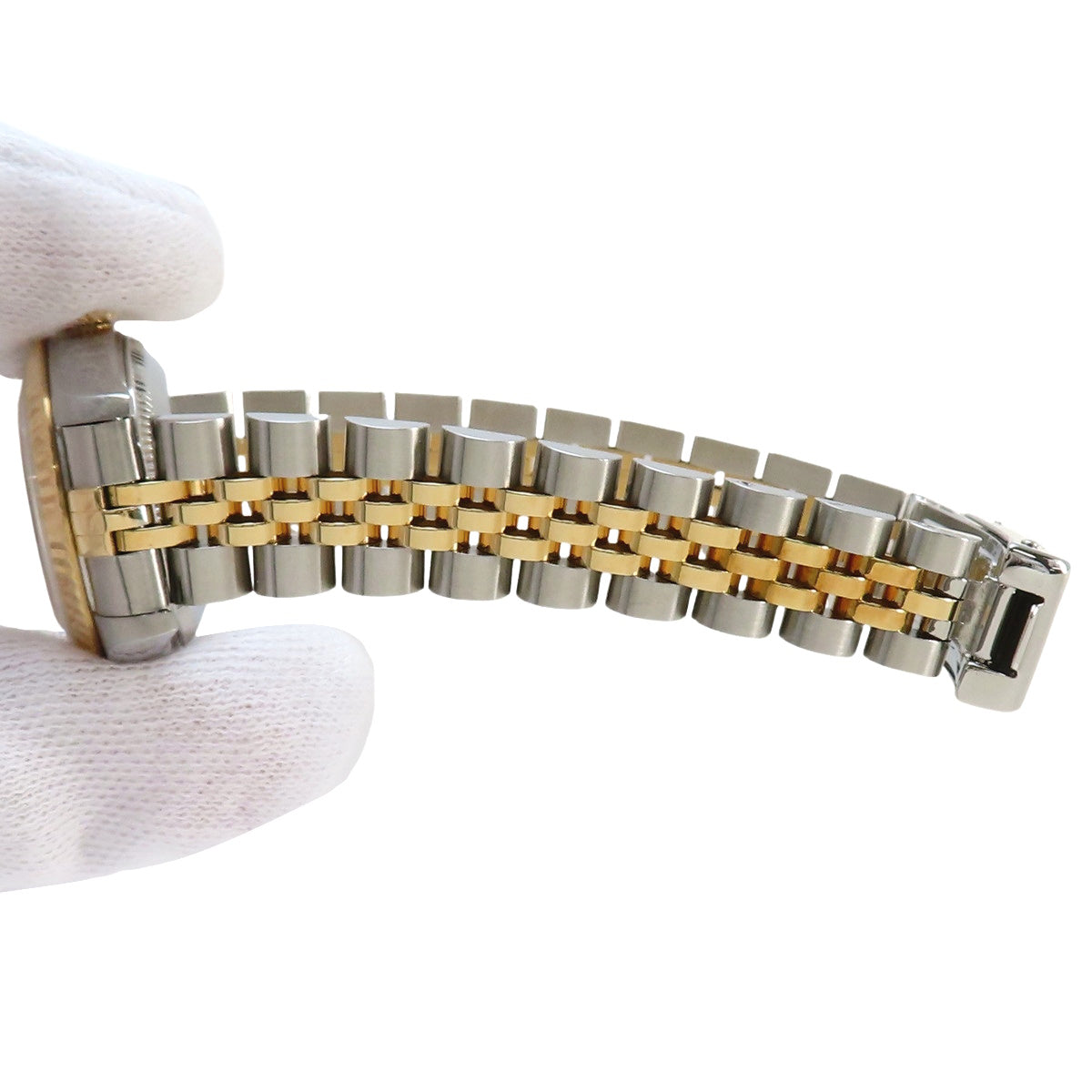 69173 Datejust YG/SS W serial number, automatic winding, purchased December 1995, champagne gold, gold.