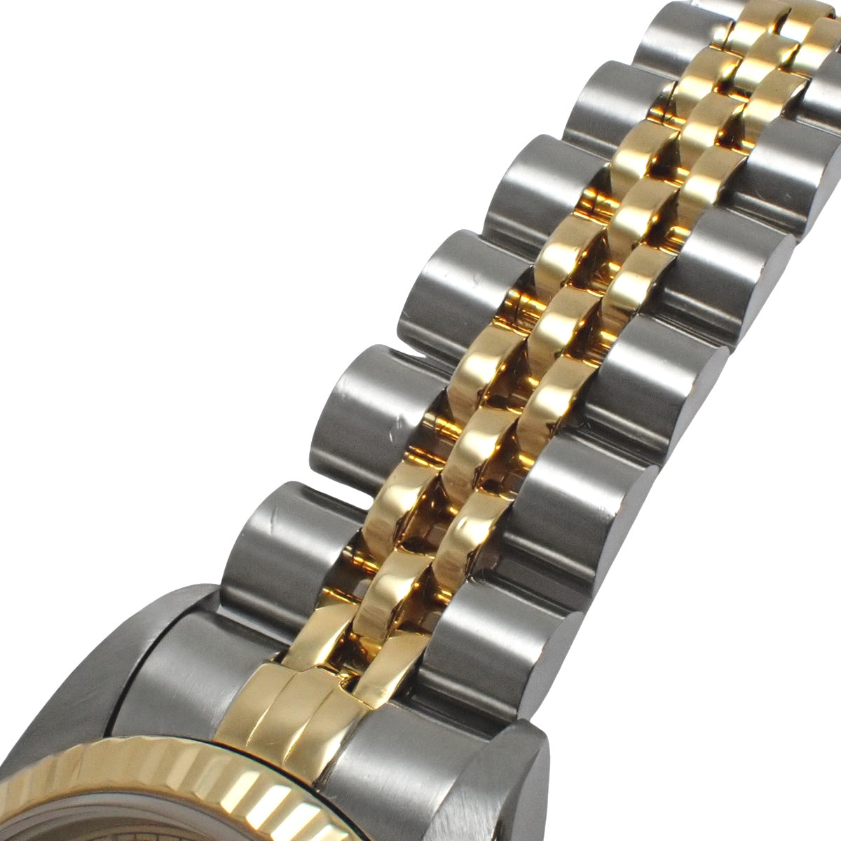 69173 Datejust YG/SS W serial number, automatic winding, purchased December 1995, champagne gold, gold.