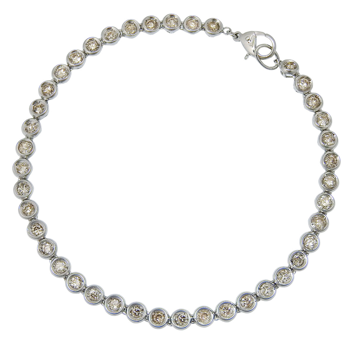 Diamond Tennis Bracelet D2.00 K18 White Gold WG