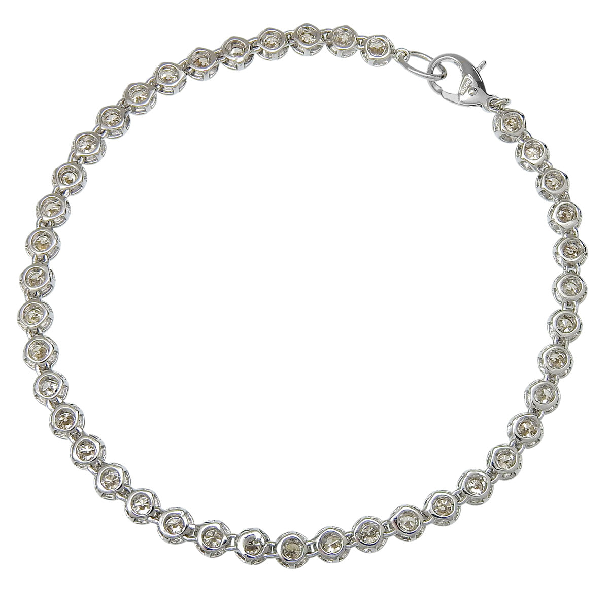 Diamond Tennis Bracelet D2.00 K18 White Gold WG