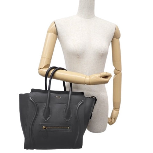 Luggage Micro Shopper Old Logo Leather