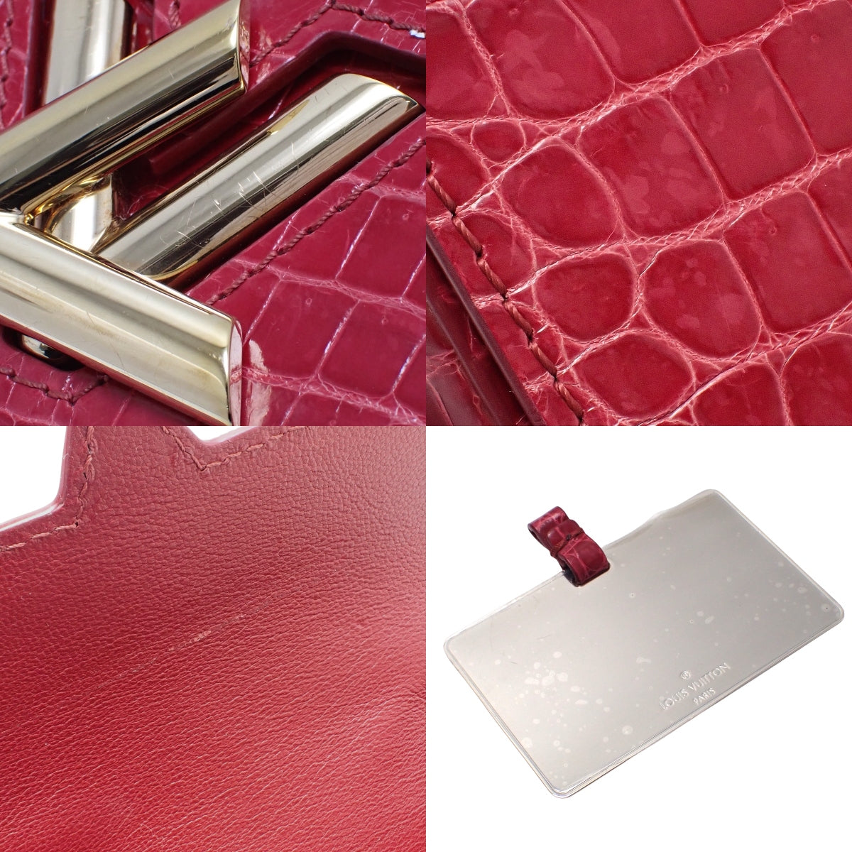 ツイスト MINI ミニ クロコダイル レッド