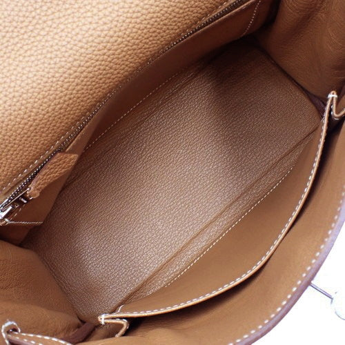 Kelly 25(内缝线)Togo,钯金配件,金色 D 形印章