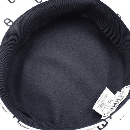 Vauban Chaine d'Ancre Newsboy Cap with Serie Buttons, Size 56, Cotton and Polyurethane, Blancassee