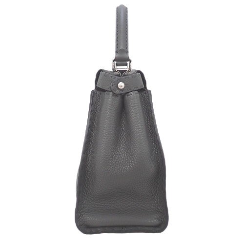 Fendi Sella Peekaboo Regular Calf Asphalt 8BN290 Shoulder Bag, 2-way, Medium Size