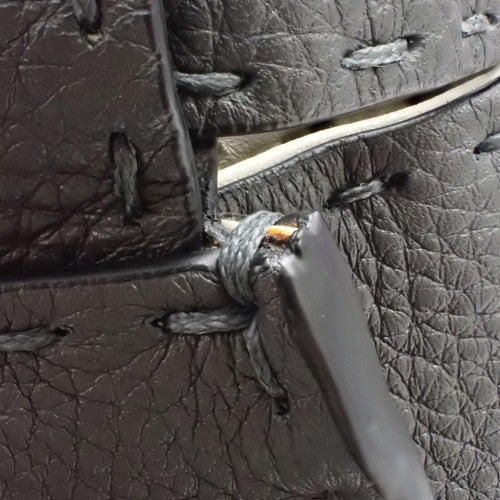 Fendi Sella Peekaboo Regular Calf Asphalt 8BN290 Shoulder Bag, 2-way, Medium Size